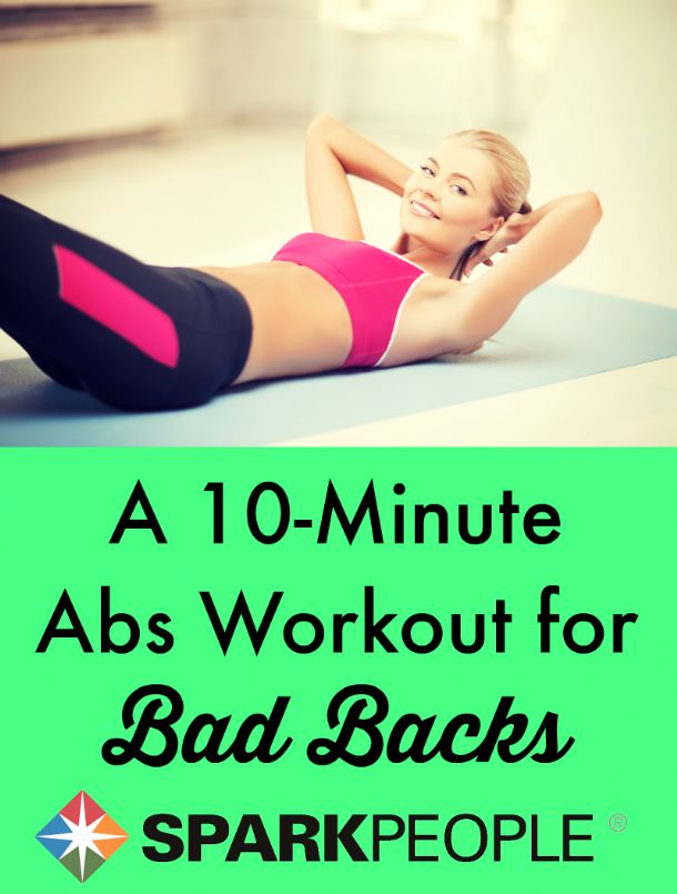 The Best Abs Exercises That Are Easy On Your Back SparkPeople