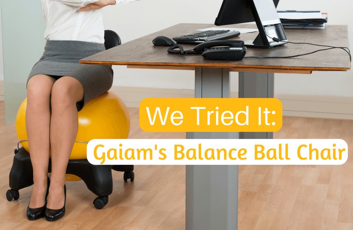 gaiam balance ball chair exercises