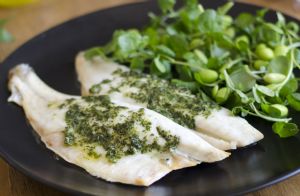 15-Minute Fish with Parsley Pesto