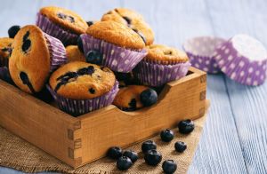 Blueberry Flax Seed Muffins