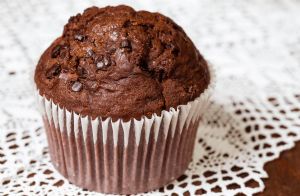 Low-Fat Dark Chocolate Muffins