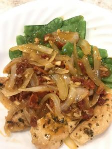 Onion and Garlic Chicken with Sun-dried Tomatoes By Tamera