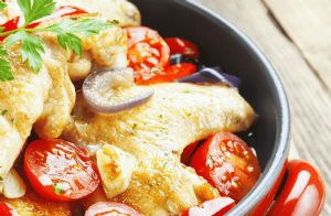 Sauteed Chicken with Cherry Tomatoes