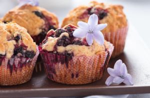 Whole-Grain Berry Muffins