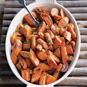 Roasted Spiced Carrots & Yams