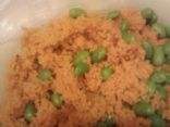Carrot Couscous with Edamame