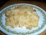 Baked Cod coated with Italian Breadcrumbs
