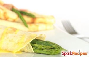 Crab and Asparagus Crepes