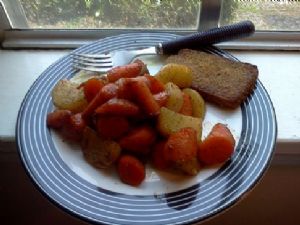 Honey Glazed Braised Carrots & Turnips