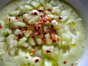 Raw Creamy Cucumber Soup