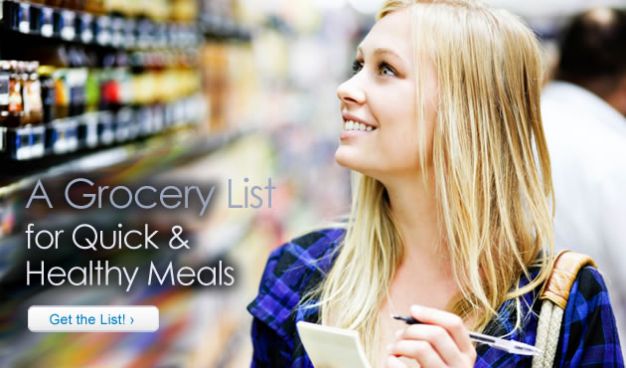 A Grocery List for Quick and Healthy Meals