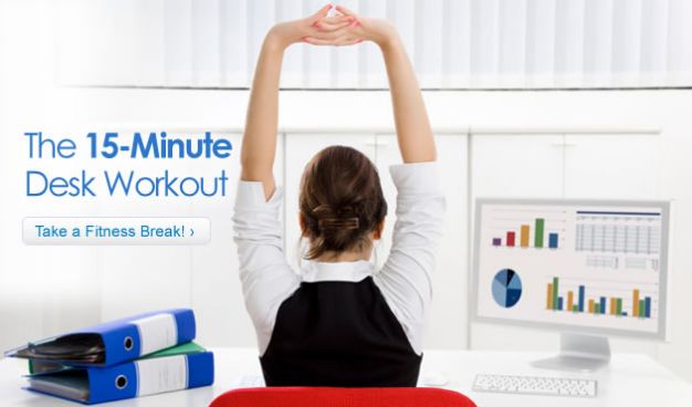 Printable 15 Minute Desk Workout Sparkpeople