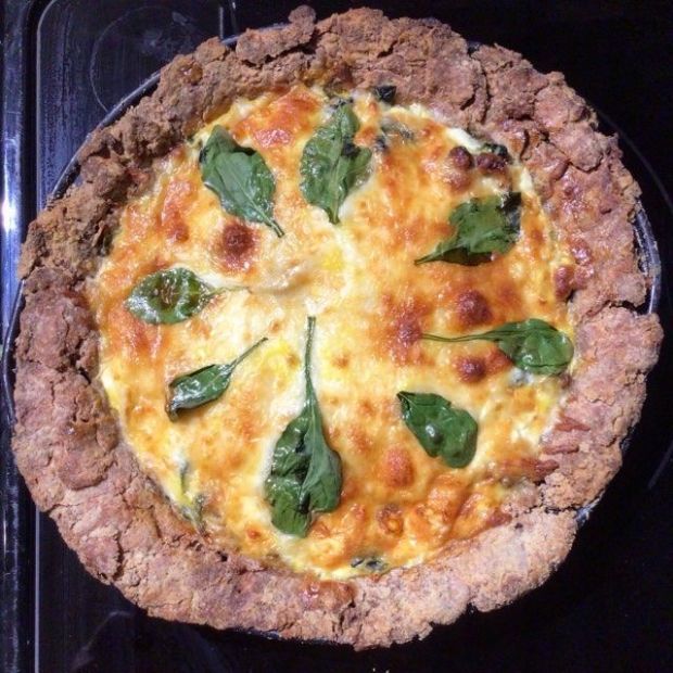 Sausage Spinach Quiche 