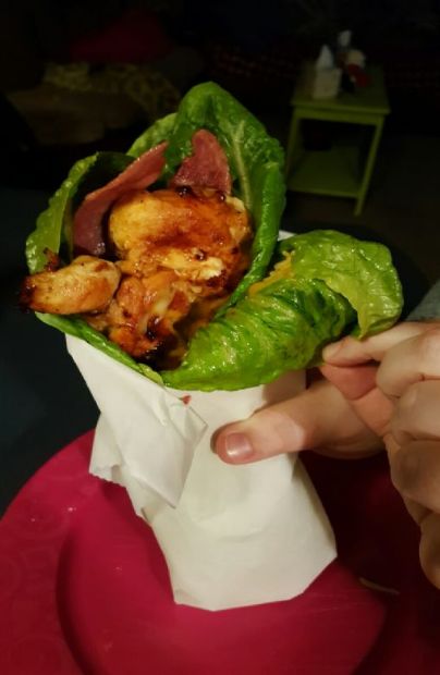 Chicken bacon ranch lettuce wraps
