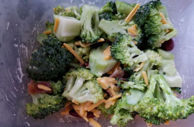 Broccoli Salad with Buttermilk dressing