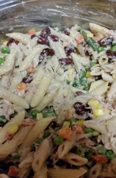 Creamy Italian Tuna Pasta Salad