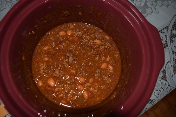 Easy crock pot chili 