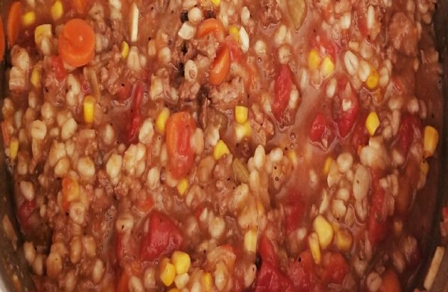 Bridget May's Beef Barley Soup (1 cup)