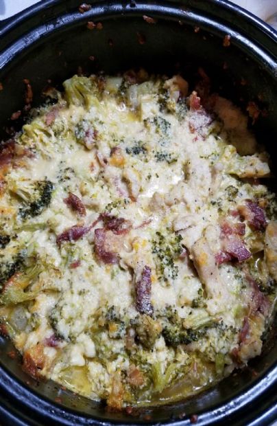 Loaded chicken and broccoli bake