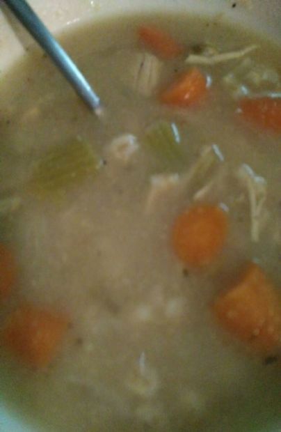 Chicken and barley soup