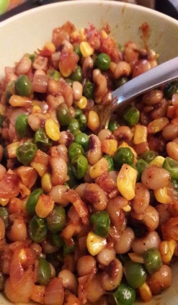 Vegan Bqq peas