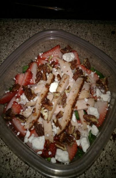 Strawberry Field Salad W/ Turkey Breast