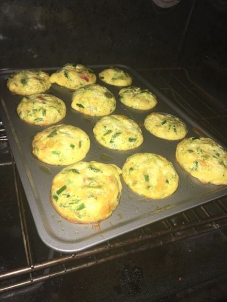 Vegetable breakfast muffins 