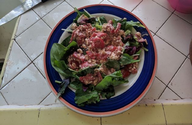 Feta and tomato salad