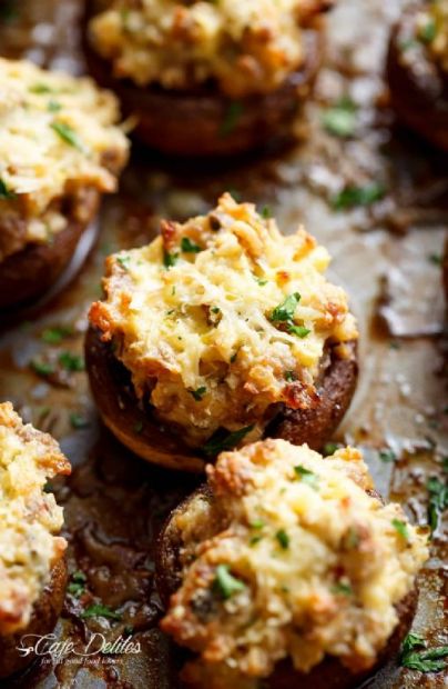 Stuffed Mushrooms Lite