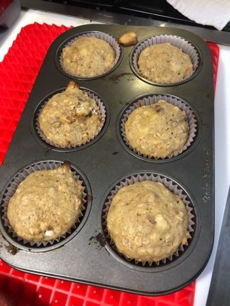 Easy Banana Ginger Nut Muffins