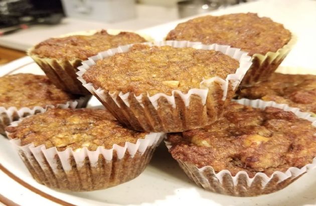 Almond flour banana nut muffins