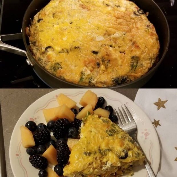 Sweet potato and Vegetables Frittata 