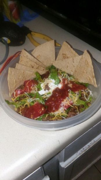 Low carb taco salad