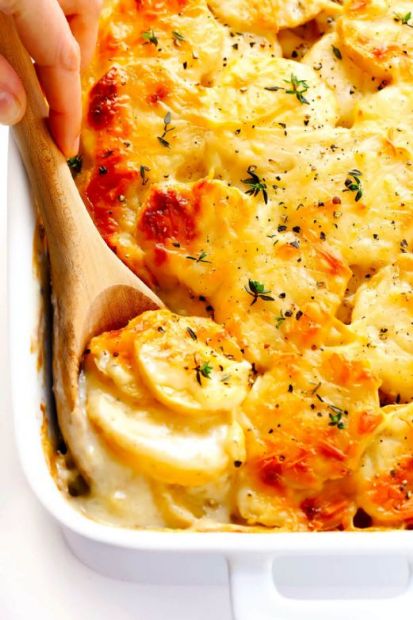 Air Fryer Scalloped Potatoes Recipe | SparkRecipes