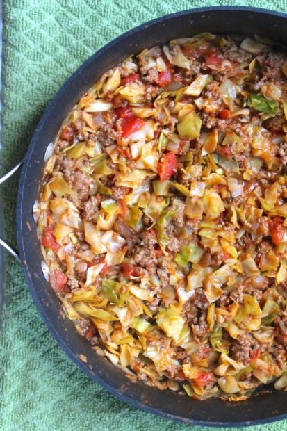 Amish Ground Beef and Cabbage Skillet