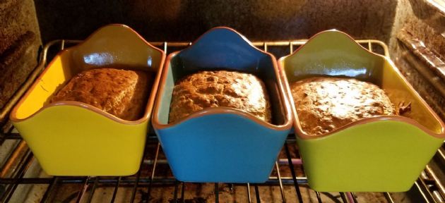 Avocado Banana Bread  ( variation of recipe from Aldi's)