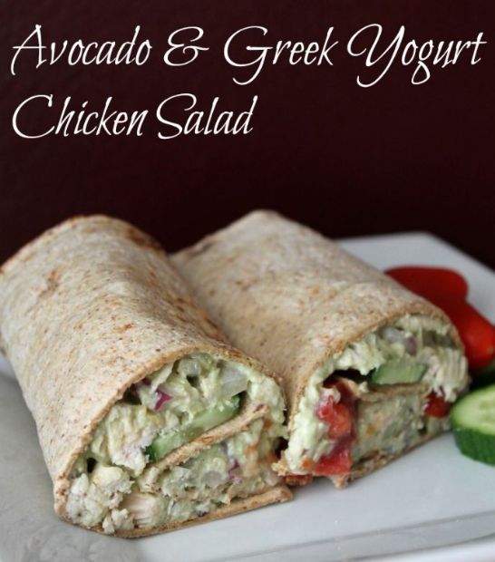 Avocado and Greek Yogurt Chicken Salad (No Mayo)