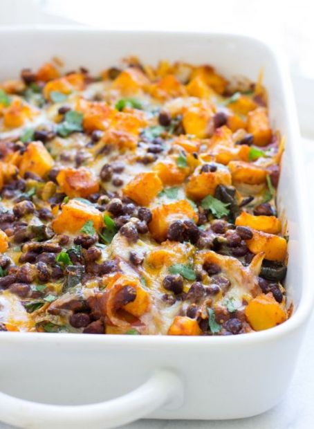 BUTTERNUT SQUASH ENCHILADA CASSEROLE