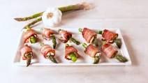 Bacon Cream Cheese Wrapped Asparagus Bites