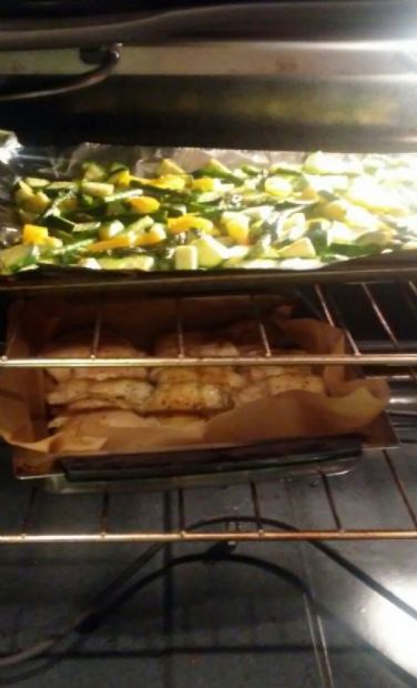 Baked Chicken and Veggies