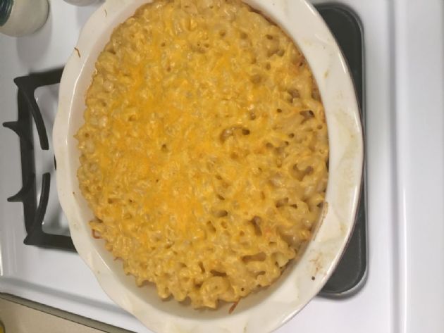 low fat baked macaroni and cheese with bread crumbs