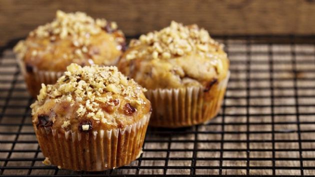 Banana, Date, and Nut Muffins