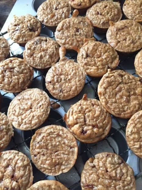 Banana toffee muffins