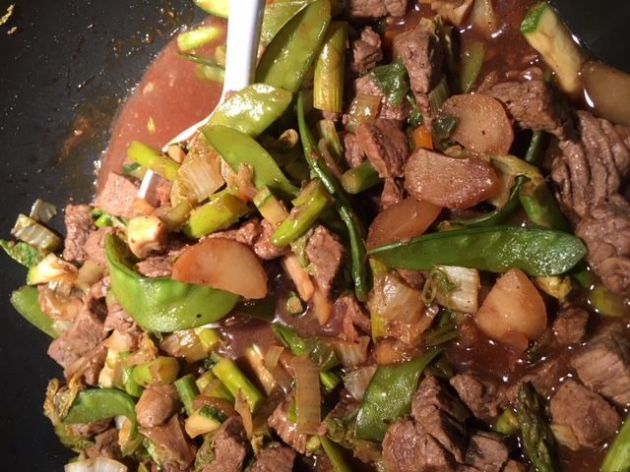 Beef and Veggies in Black Bean sauce