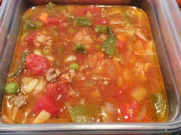 Beef vegetable soup