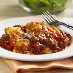 Beefy Skillet Ravioli