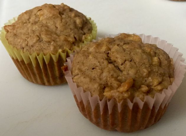 Belen's Fried Apple Oatmeal Breakfast Muffins 