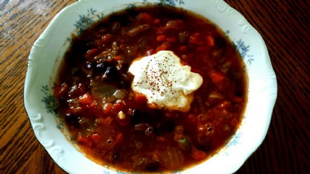 Black Bean Salsa Soup