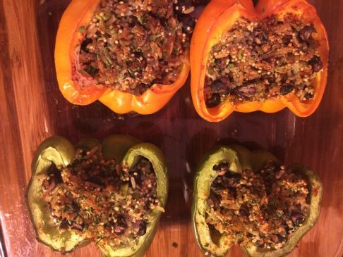 Will’s Black Beans & Quinoa Stuffed Peppers