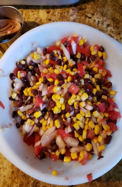 Black bean and corn salad